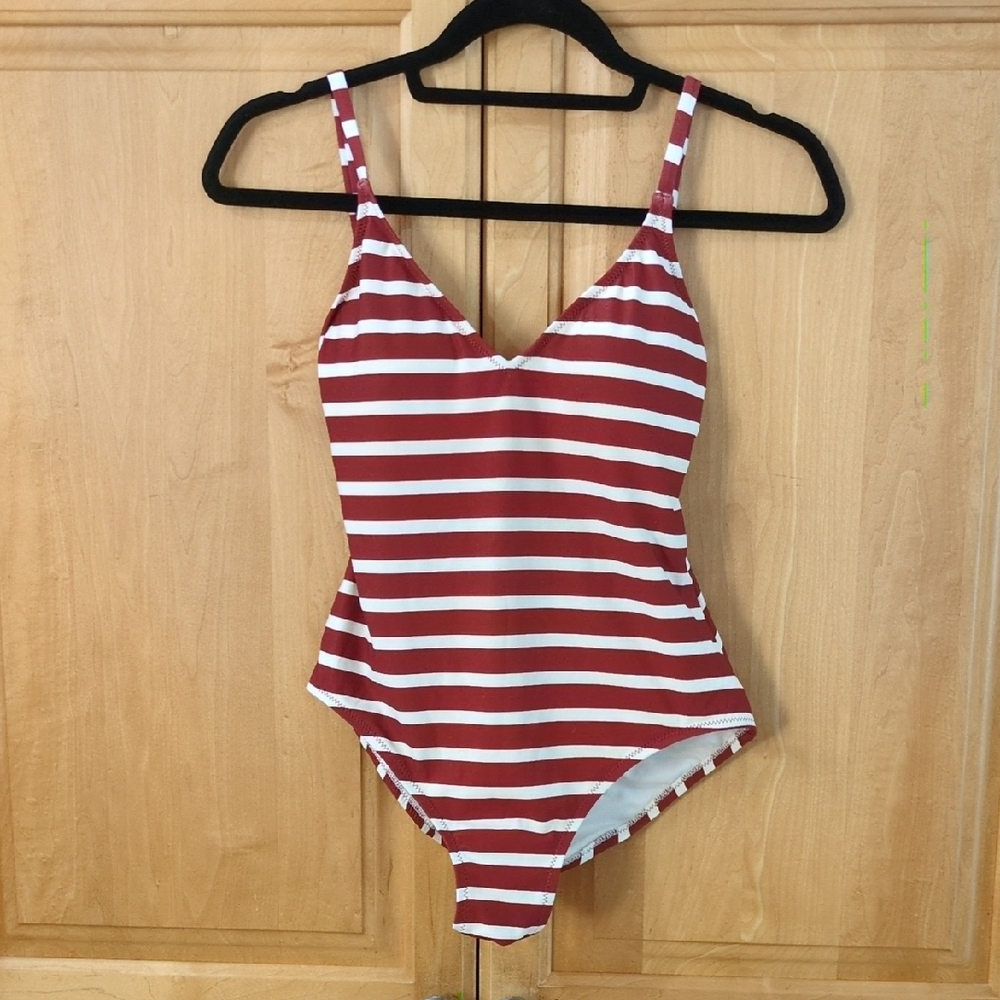 GAP Red and White Nautical One Piece Swimsuit